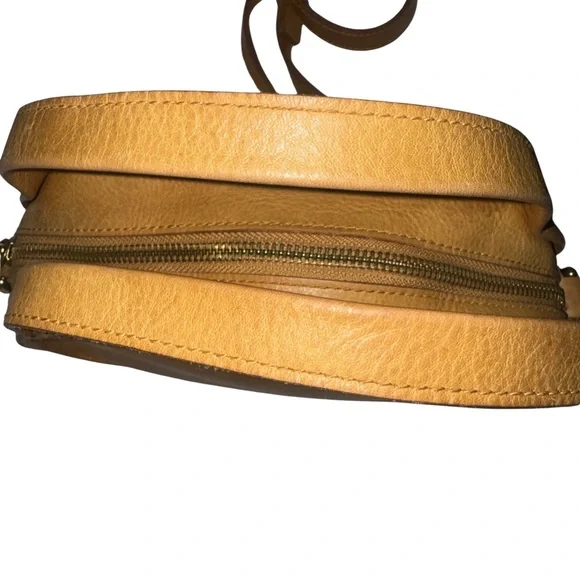 Madewell the Sydney tan crossbody genuine leather handbag EUC - Picture 5 of 13